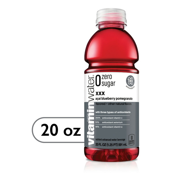 Energy & Sports Drinks vitaminwater Zero XXX Acai-Blueberry-Pomegranate hero