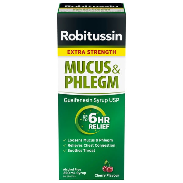 Cold, Flu & Allergy Robitussin Mucus & Phlegm, Extra Strength hero