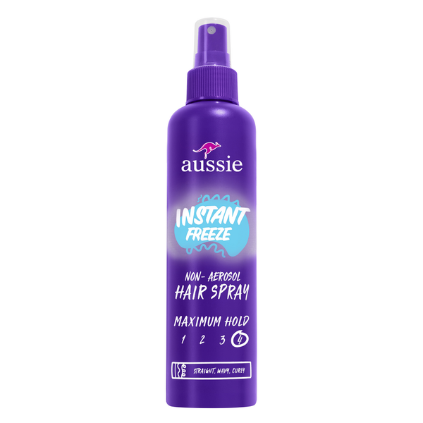 Aussie Instant Freeze Non-Aerosol Hair Spray for Curly Hair, Wavy Hair, & Straight Hair hero