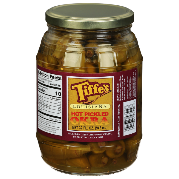 Tiffe's Pickled Okra, Mild, Louisiana hero