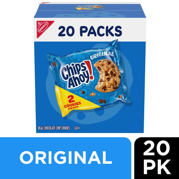 Cookies & Cakes Chips Ahoy! Original Chocolate Chip Cookies, Snack Packs hero