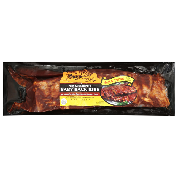 Ribs, BBQ & Prepared Meats Spartanburg Meat Processing Baby Back Ribs hero