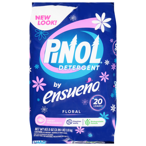 Laundry Pinol Detergent, Floral hero