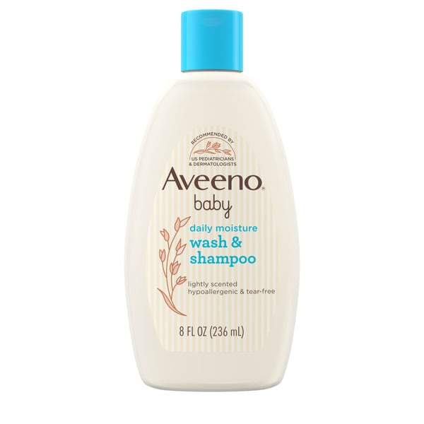 Baby Bath & Body Care Aveeno Daily Moisture Body Wash & Shampoo, Oat Extract hero