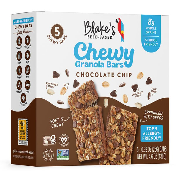 Candy & Chocolate Blake Seed Based Chewy Granola Bars, Chocolate Chip hero