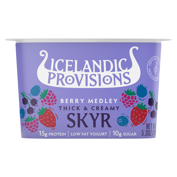 Icelandic Provisions Skyr, Thick & Creamy, Berry Medley hero