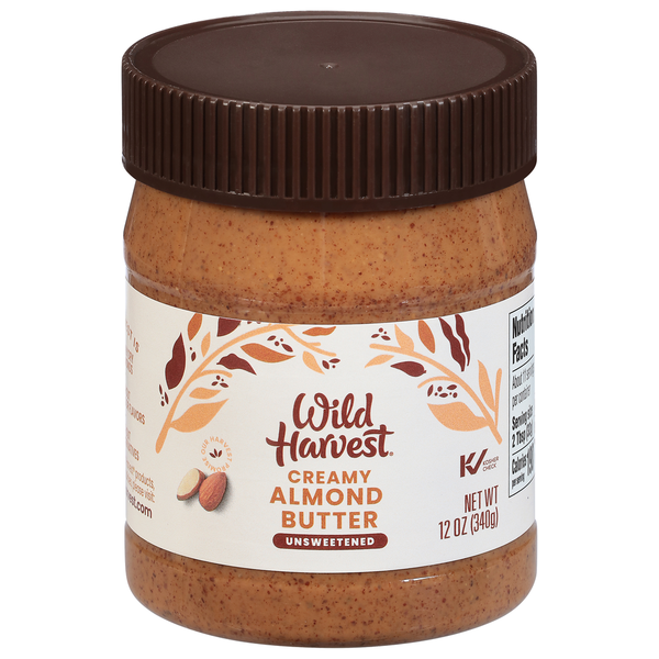 Spreads Wild Harvest Almond Butter, Unsweetened, Creamy hero