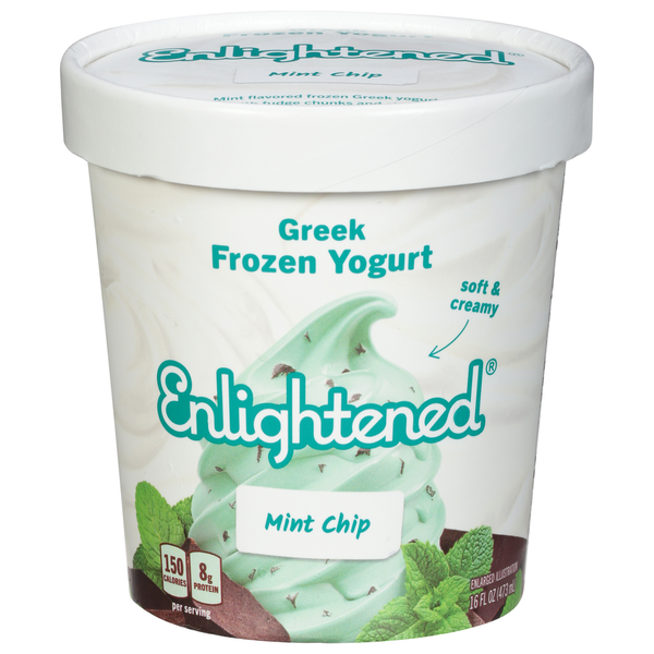 Frozen Dessert Enlightened Frozen Yogurt, Greek, Mint Chip hero