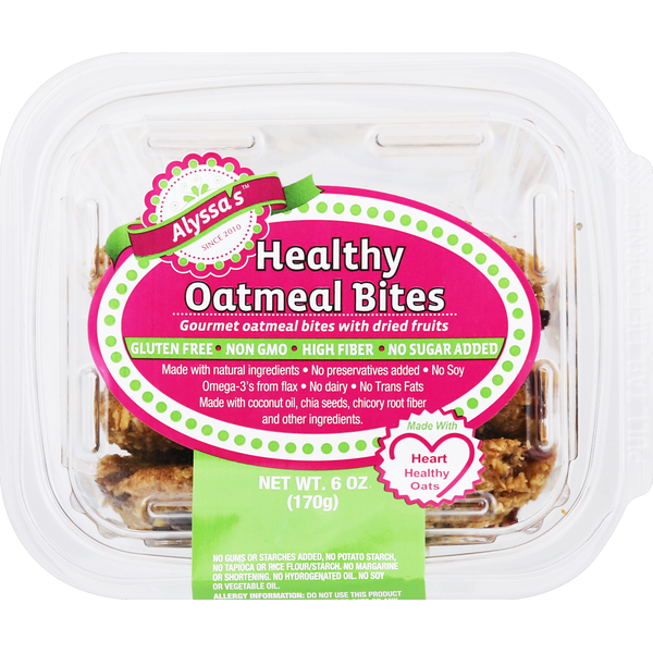 Cookies & Cakes Alyssa's Cookies Healthy Oatmeal Bites hero