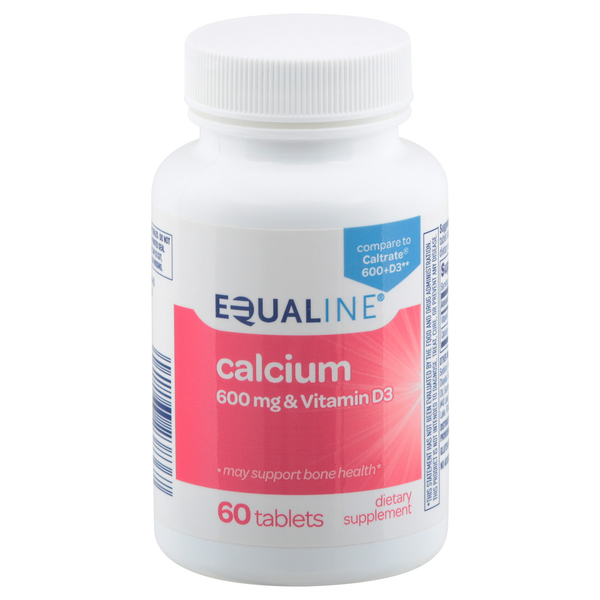 Vitamins & Supplements Equaline Calcium, 600 mg & Vitamin D3, Tablets hero