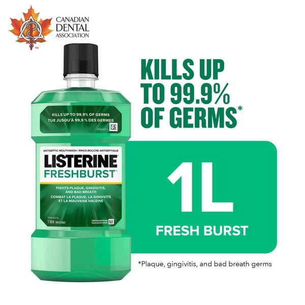 Oral Hygiene Listerine Fresh Burst Antiseptic Mouthwash hero