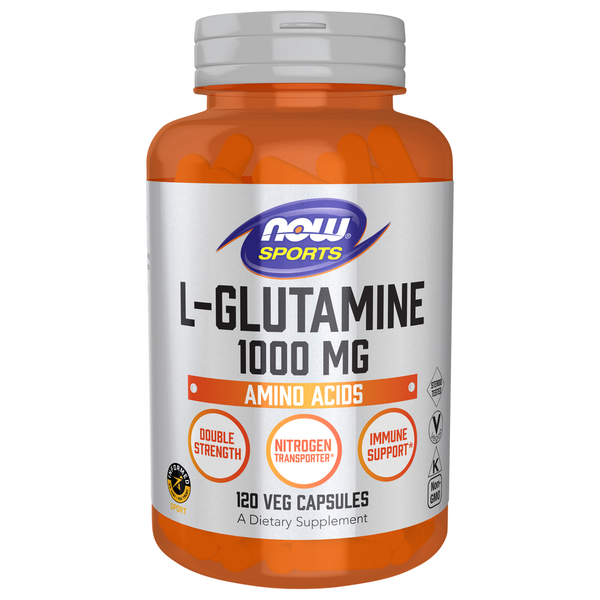 Vitamins & Supplements NOW L Glutamine, Double Strength 1000 mg hero