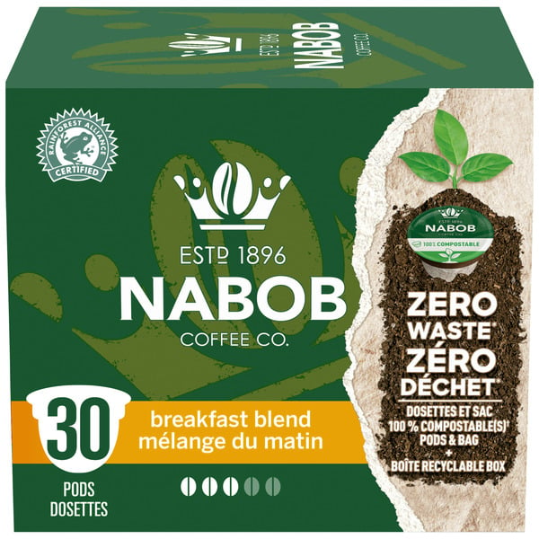 Coffee NABOB Breakfast Blend Coffee 100% Compostable Pods hero