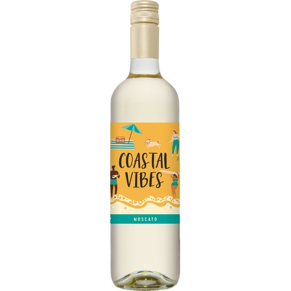 White Coastal Vibes Moscato, White wine, California, 1 ct, 750ml Bottle hero