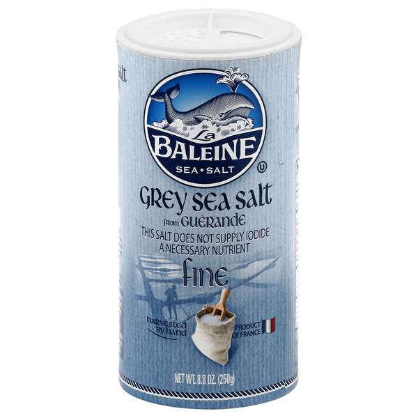 Spices & Seasonings La Baleine Sea Salt, Grey, Fine hero