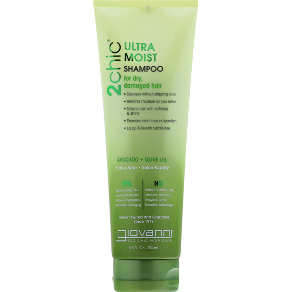 Hair Care Giovanni Shampoo, Ultra Moist, Avocado + Olive Oil hero