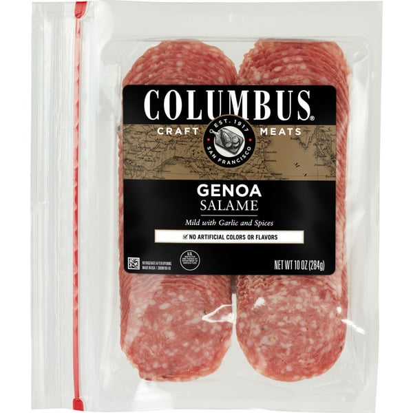 Hot Dogs, Bacon & Sausage Columbus Sliced Genoa Salame hero