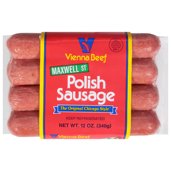 Hot Dogs, Bacon & Sausage Vienna Beef Polish Sausage hero