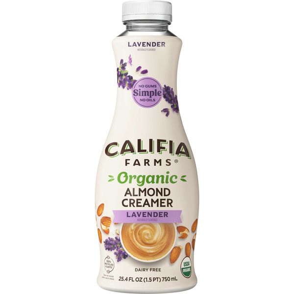 Other Creams & Cheeses Califia Farms Organic Lavender Almond Milk Coffee Creamer hero