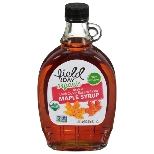 Honeys, Syrups & Nectars FIELD DAY Maple Syrup, Organic hero