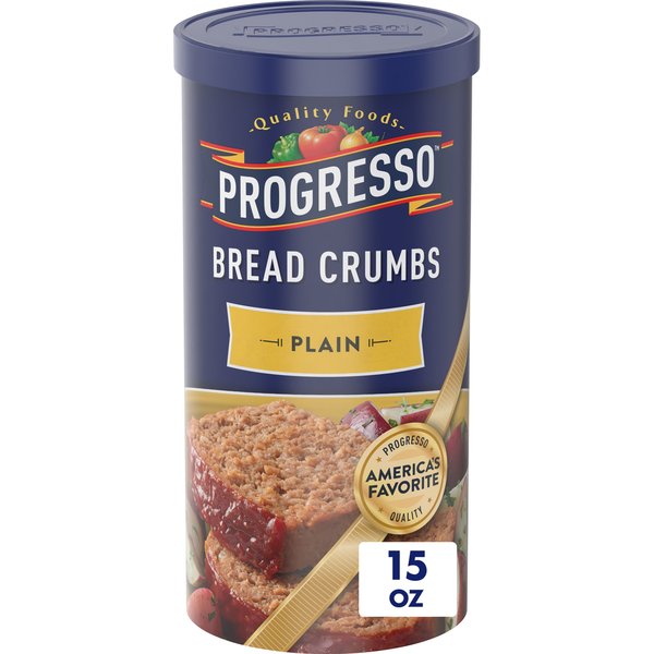 Conventional Breads (Grocery) Progresso Bread Crumbs, Plain hero