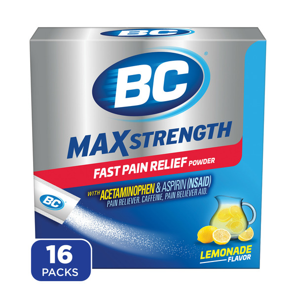 Juice & Nectars BC Pain Relief Powder MAX Strength Lemonade hero