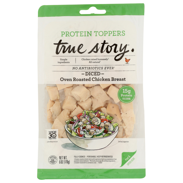 True Stoy Foods Oven Roasted Chicken Protein Toppers hero