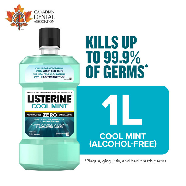 Oral Care Listerine Zero Mild Mint Antiseptic Mouthwash hero