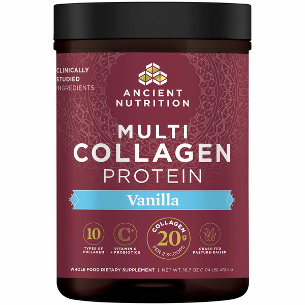 Ancient Nutrition Multi Collagen Protein, Vanilla hero