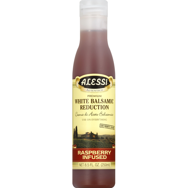 Oils & Vinegars Alessi Balsamic Reduction, White, Premium, Raspberry Infused hero