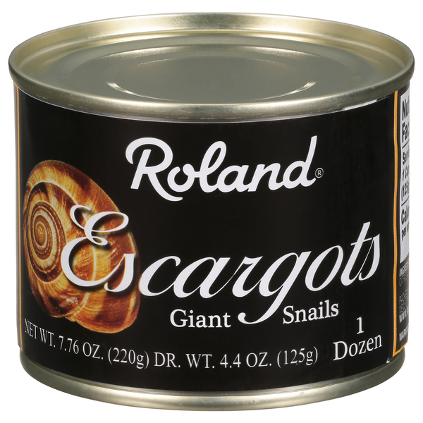 Canned Meat & Seafood Roland Foods Snails, Escargots, Giant hero