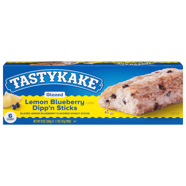 Cookies & Cakes Tastykake Dipp'n Sticks, Lemon Blueberry, Glazed hero