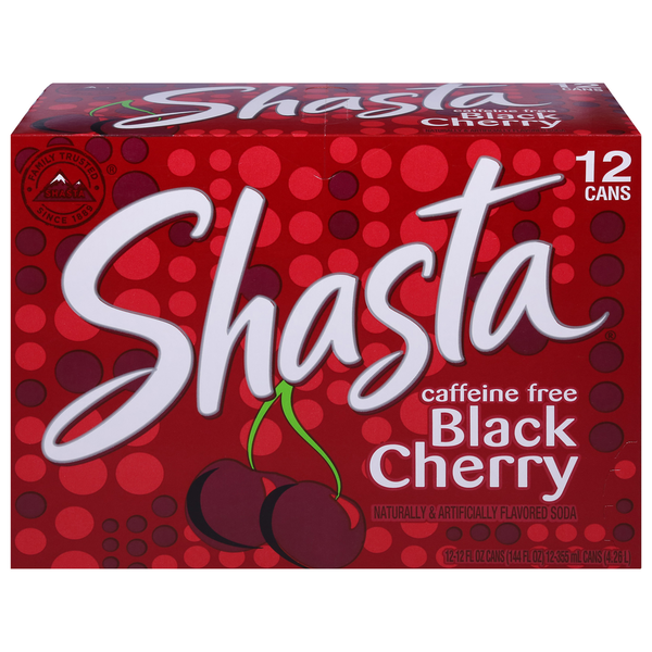 Soft Drinks Shasta Cola, Caffeine Free, Black Cherry hero