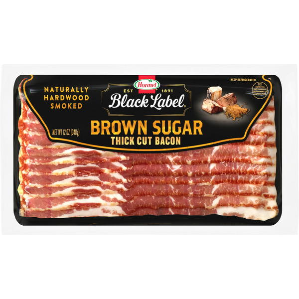 Hot Dogs, Bacon & Sausage Hormel Black Label Brown Sugar Thick Cut Bacon hero