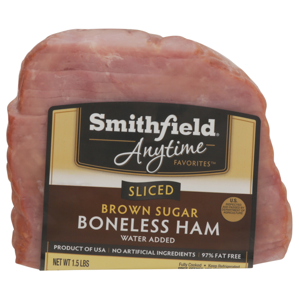 Lunch Meat Smithfield Ham, Sliced, Brown Sugar, Boneless hero