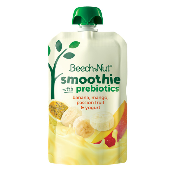 Baby Food & Formula Beech-Nut Smoothie + Prebiotics for Toddlers Banana Mango Psn Fruit Yogurt hero