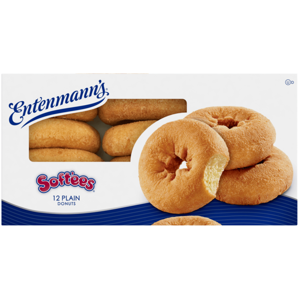 Breakfast Breads, Donuts & More Entenmann's Soft'ees, 12 count, Plain Donuts hero