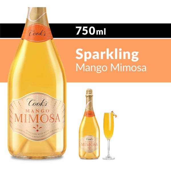 Sparkling Wine Cook's Mango Mimosa California Sparkling White Wine Bottle hero