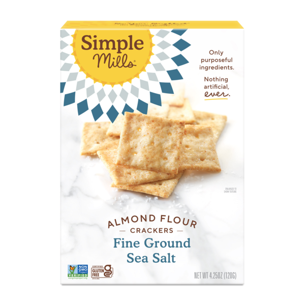 Crackers Simple Mills Almond Flour Crackers, Fine Ground Sea Salt hero