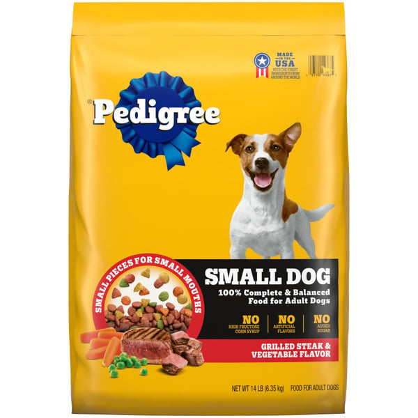 Dog Food & Care Pedigree Small Breed Adult Dry Dog Food Grilled Steak hero