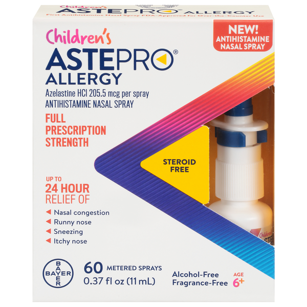 Cold, Flu & Allergy Astepro Nasal Spray, Antihistamine, Steroid Free, Children's hero