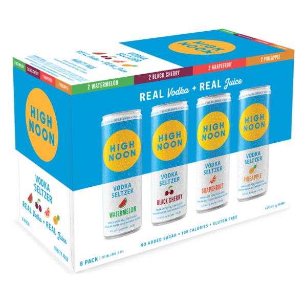 Beers & Coolers High Noon Vodka Hard Seltzer Variety Pack 8 hero