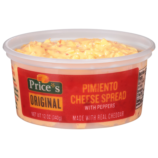 Specialty Cheese Price's Original Sweet and Tangy Pimiento Cheese Spread hero