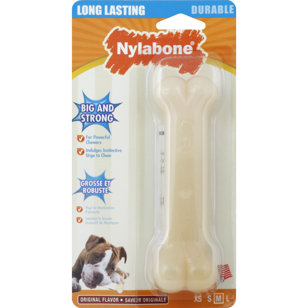 Dog Food & Care Nylabone Dog Bone, Medium, Original Flavor hero