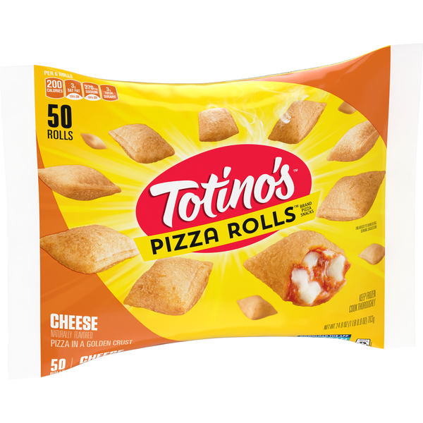 Frozen Appetizers & Sides Totino's Pizza Rolls, Cheese Flavored, Frozen Snacks hero