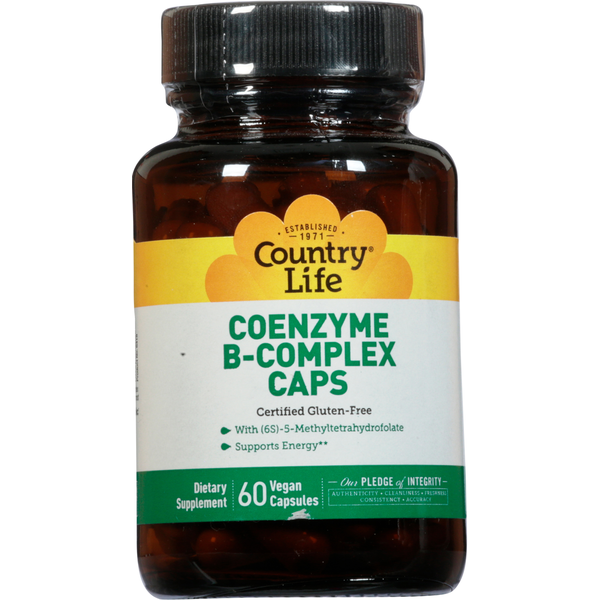 Vitamins & Minerals Country Life Coenzyme B-Complex Caps, Vegan Capsules hero