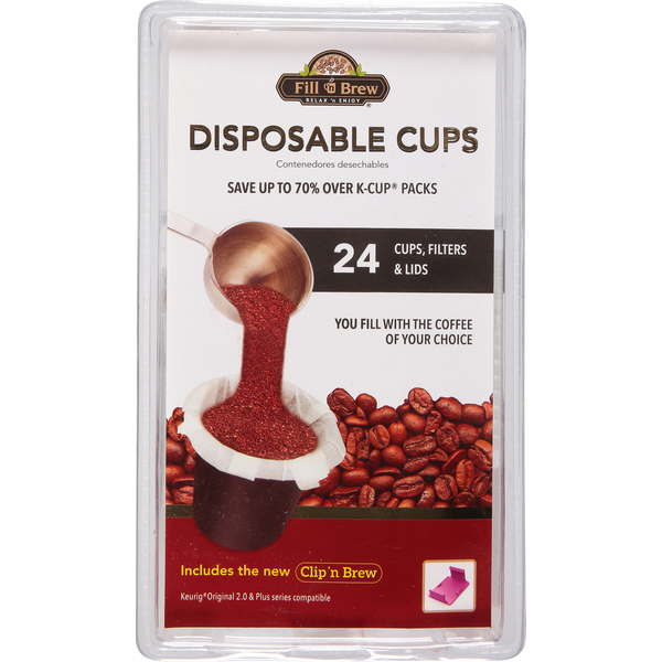 Kitchen Supplies Fill 'n Brew Cups, Filters & Lids hero