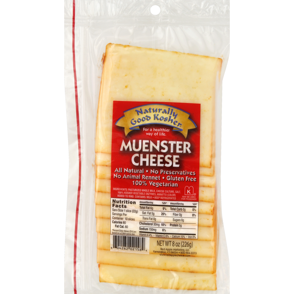 Packaged Cheese Red Apple Cheese Cheese, Muenster hero