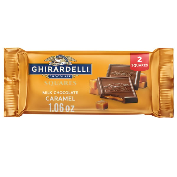 Candy & Chocolate Ghirardelli Milk Chocolate Caramel 2-Squares hero