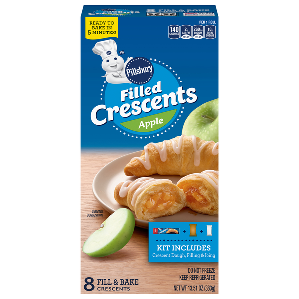 Cookies & Cakes Pillsbury Filled Crescents, Apple hero